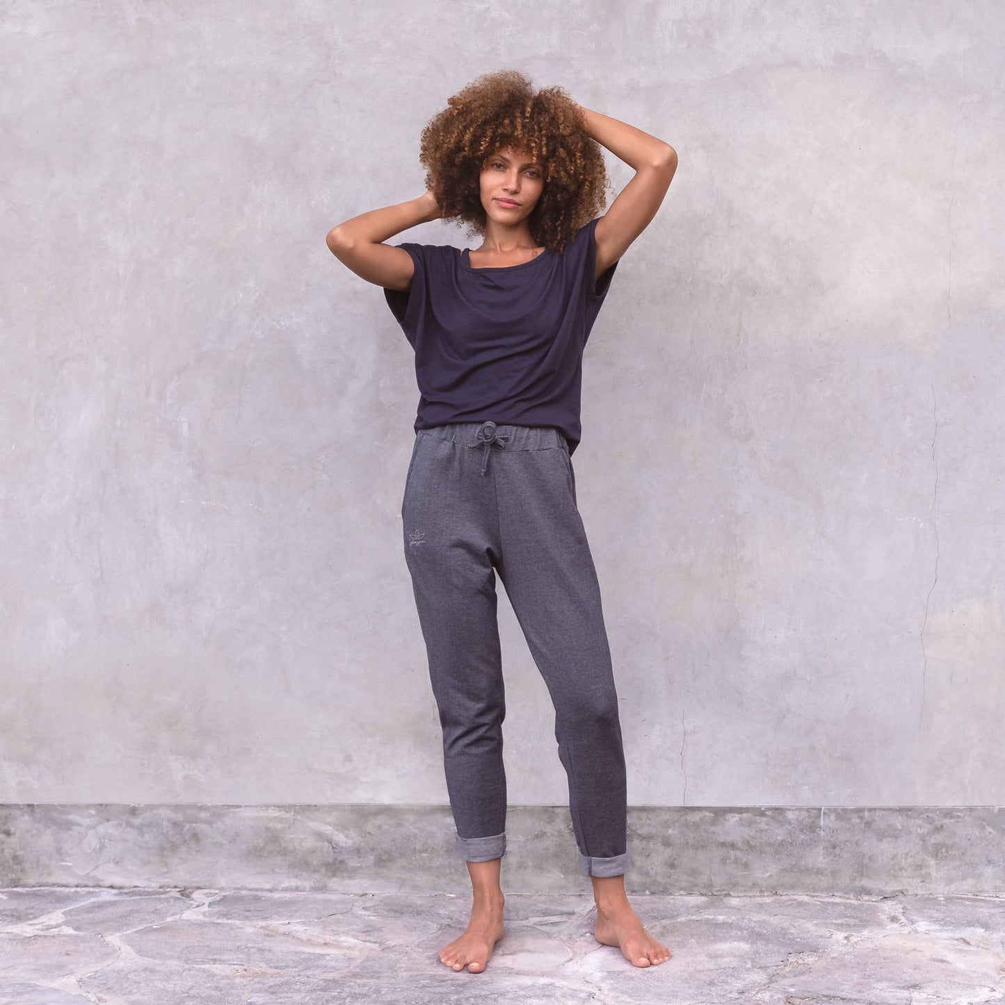 T-shirt con collo a V sulla schiena da yoga Smilla - Jaya