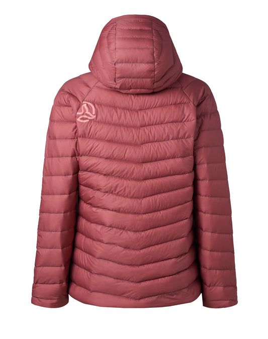 Piumino donna VILMAN 2.0. Bordeaux con piuma riciclata - Ternua