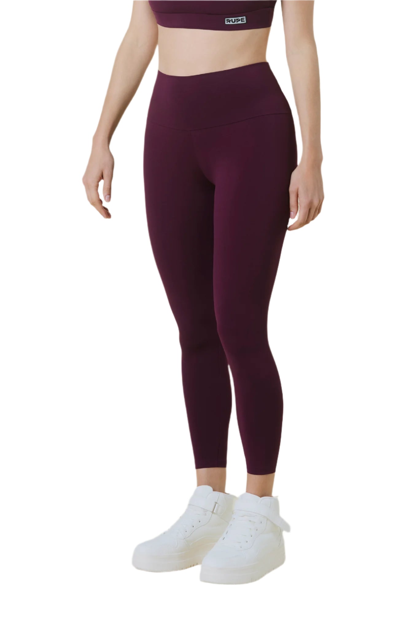 Legging bordeaux per yoga e arrampicata rupe clothing