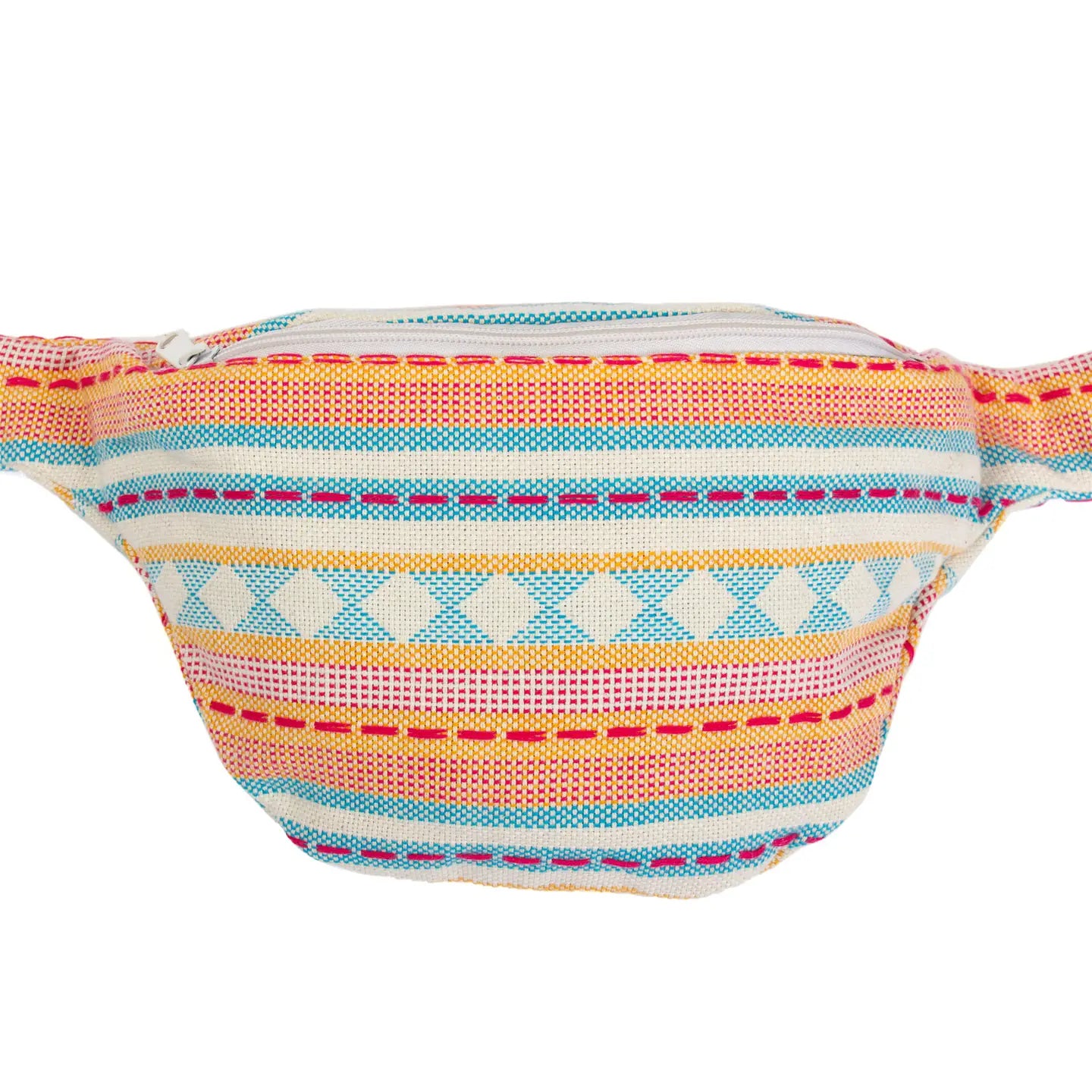 marsupio etnico da yoga arancione e azzurro