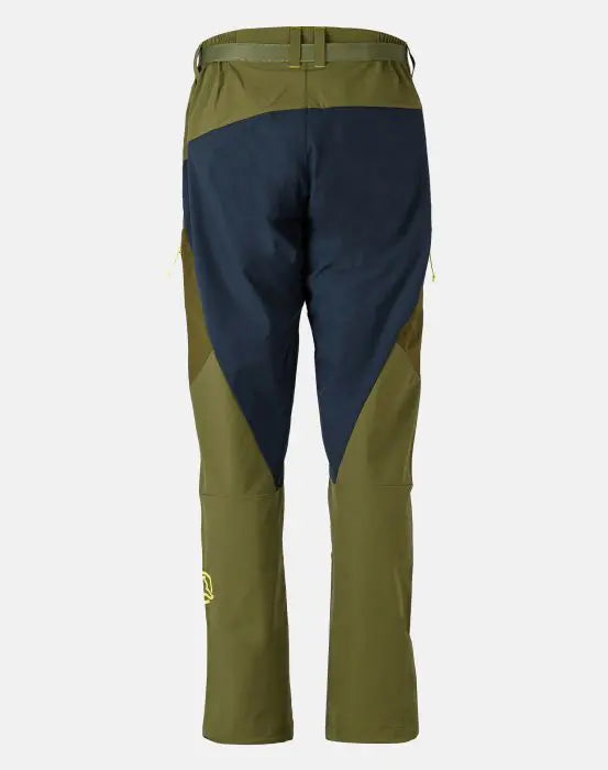 Pantaloni verdi con parte dietro nera protettiva