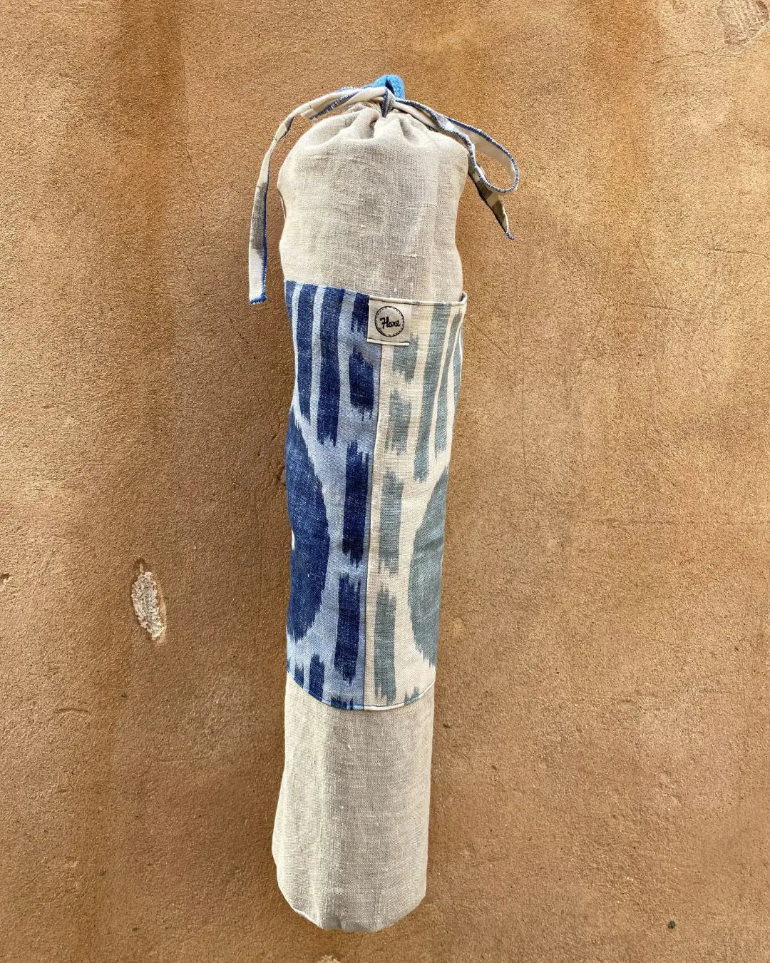 Porta tappetino da yoga artigianale fatto in canapa