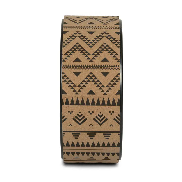 Ruota da yoga in sughero a tema etnico