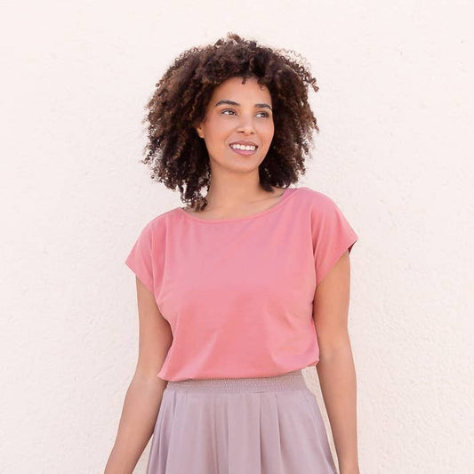 T-shirt con collo a V sulla schiena da yoga Smilla - Jaya