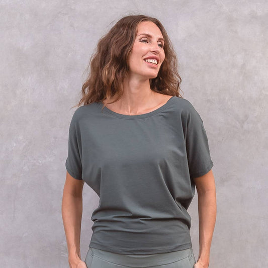 T-shirt Maria classica da yoga in cotone - Jaya