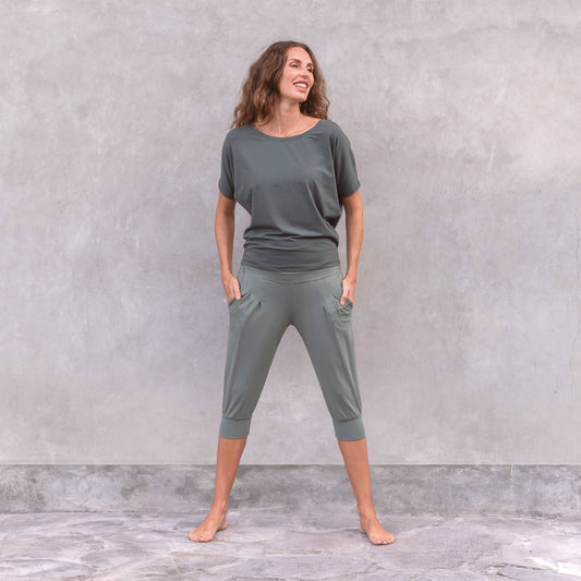 T-shirt Maria classica da yoga in cotone - Jaya