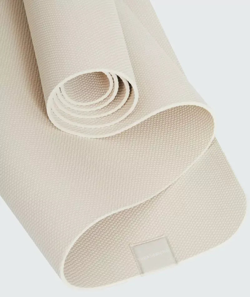 Tappetino da yoga in gomma naturale bianco