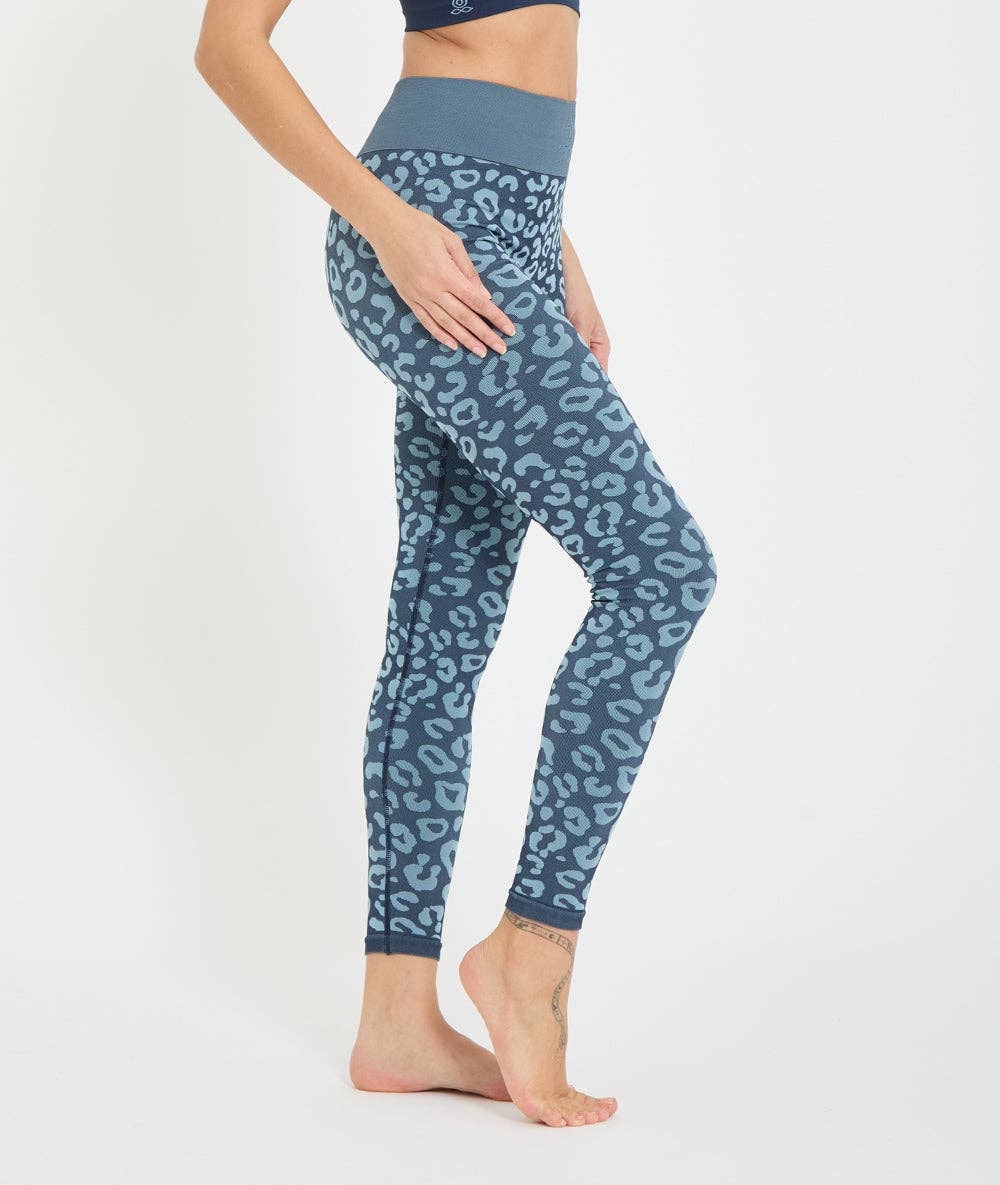 BIDAIA - Leggings da yoga con motivo leopardato