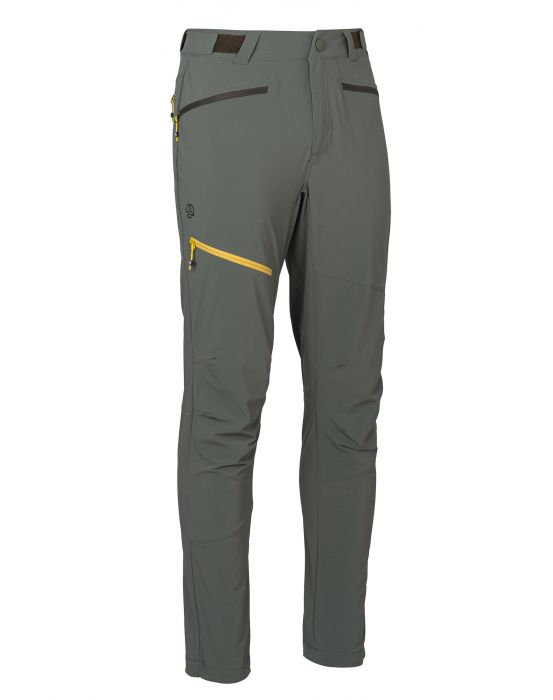 pantaloni tecnici da uomo verde militare