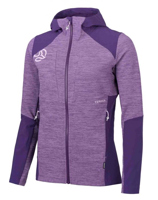 Secondo strato da trekking donna Ternua TILEKA HOOD JKT LILLAC