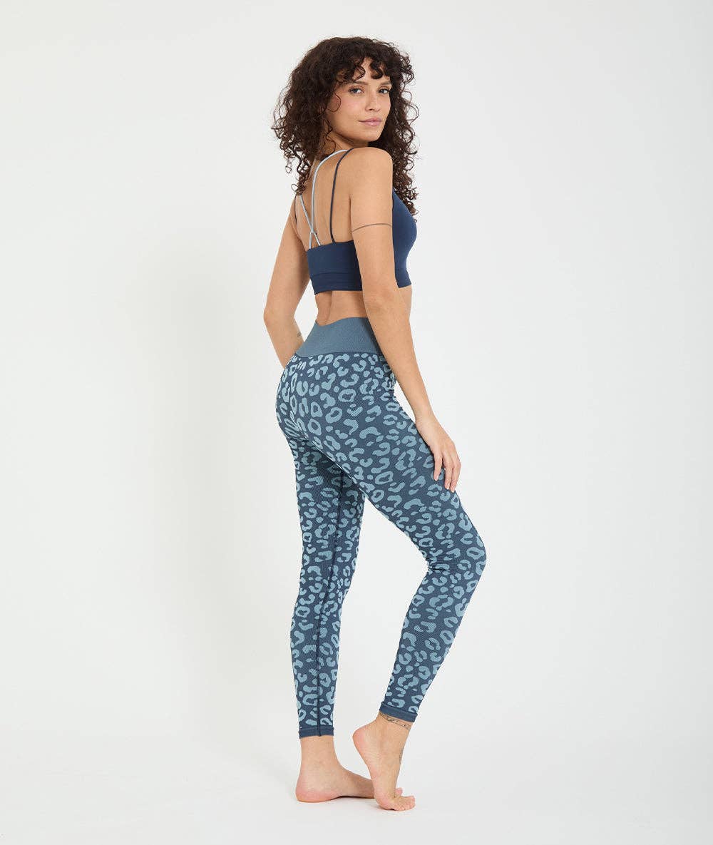 BIDAIA - Leggings da yoga con motivo leopardato