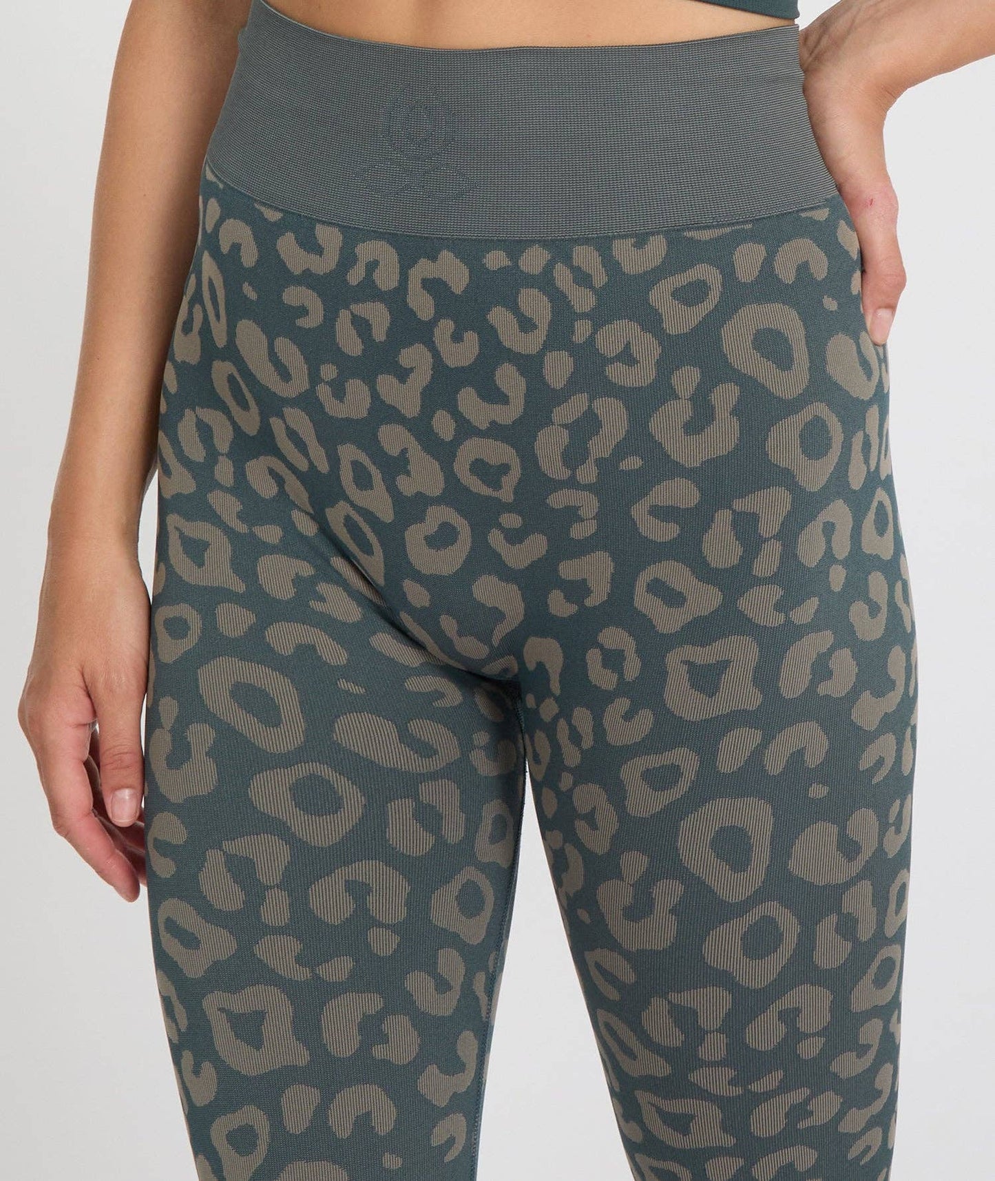 BIDAIA - Leggings da yoga con motivo leopardato