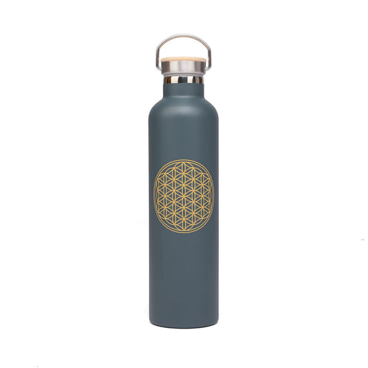 Borraccia  termica da 1LT flower of life in acciaio inox - Bodhi