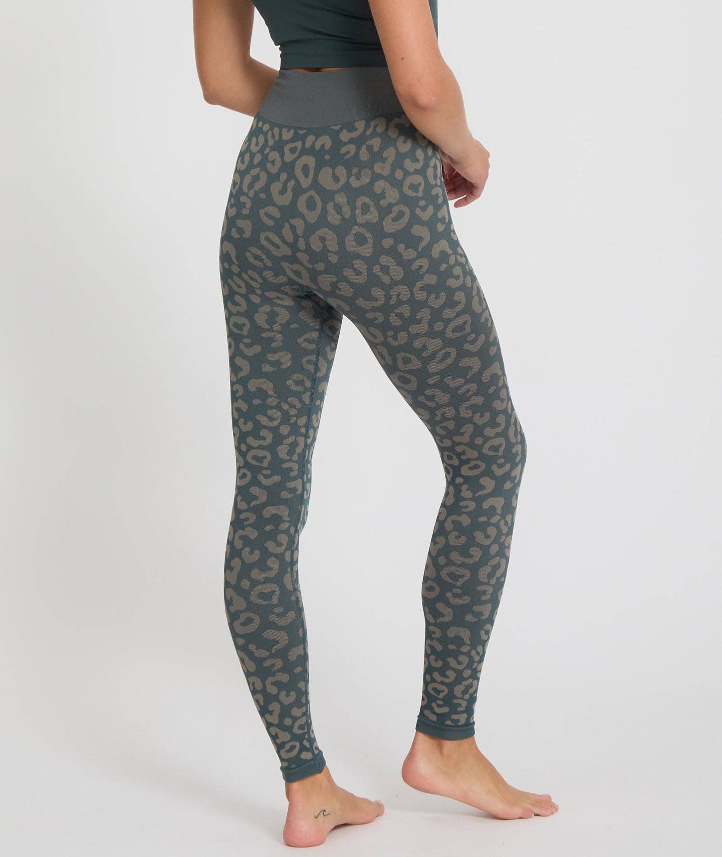 BIDAIA - Leggings da yoga con motivo leopardato