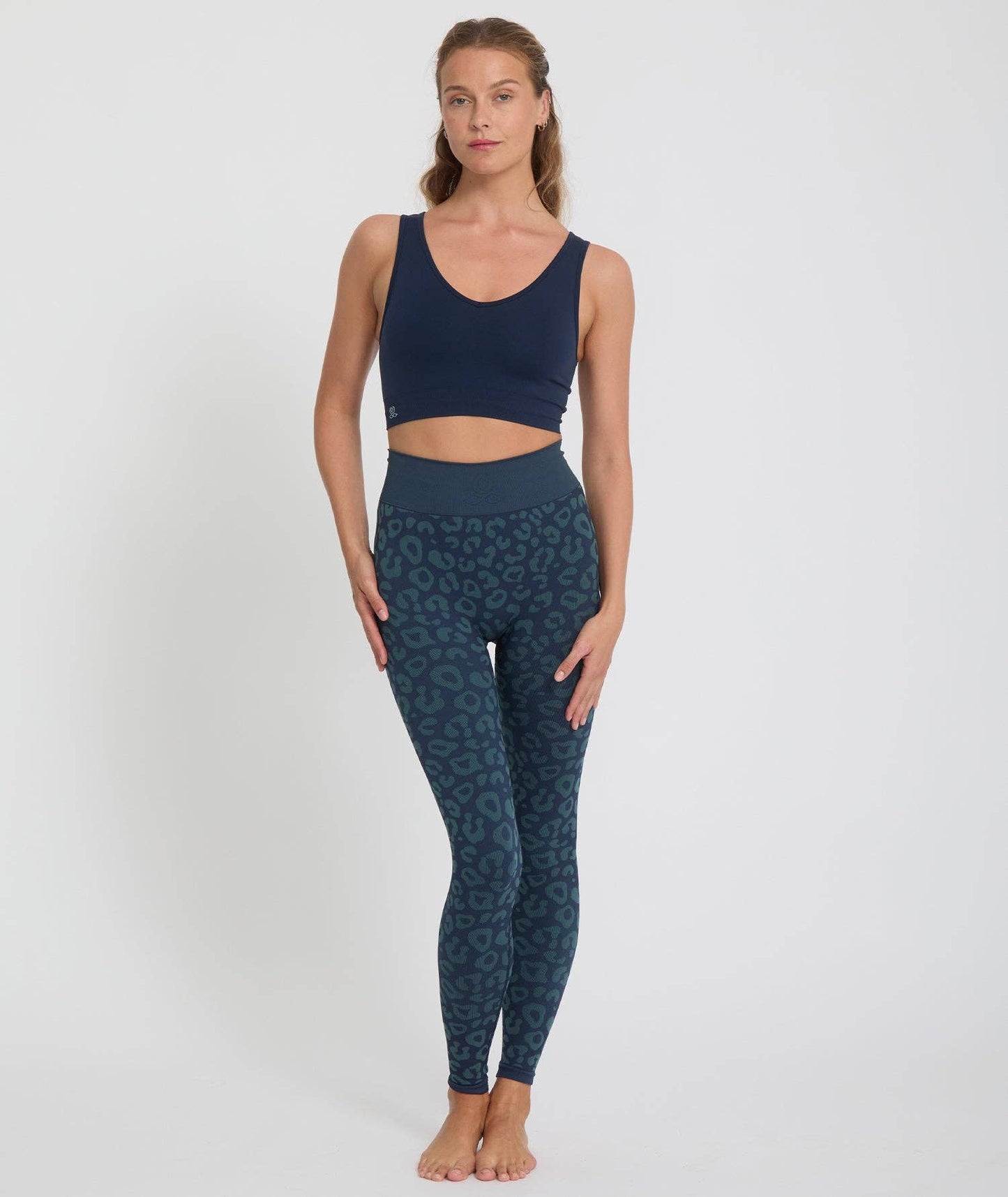 BIDAIA - Leggings da yoga con motivo leopardato