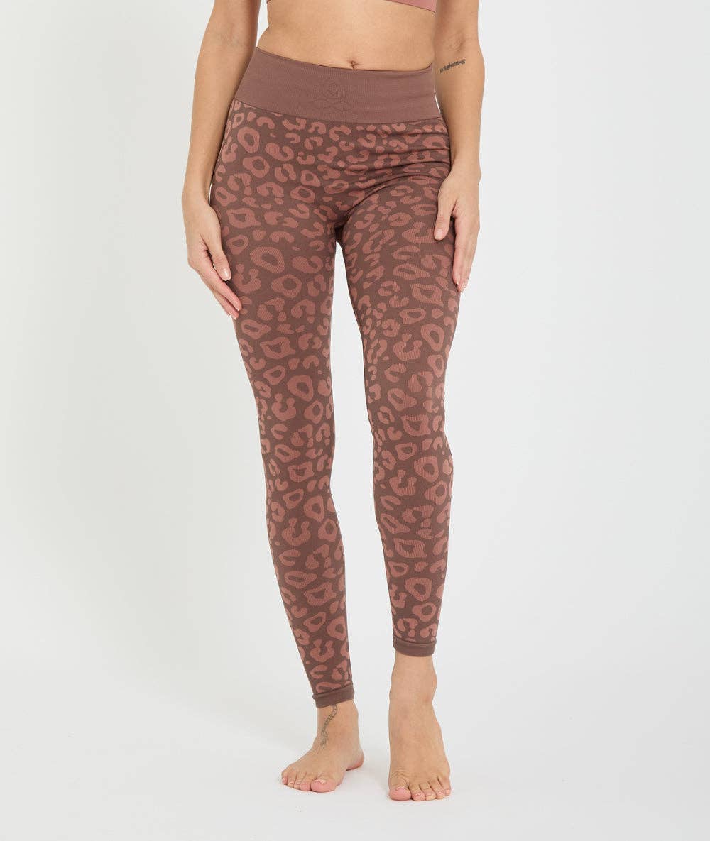 BIDAIA - Leggings da yoga con motivo leopardato