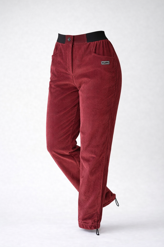 Pantalone RILA Donna - Velluto Bordeaux 2025