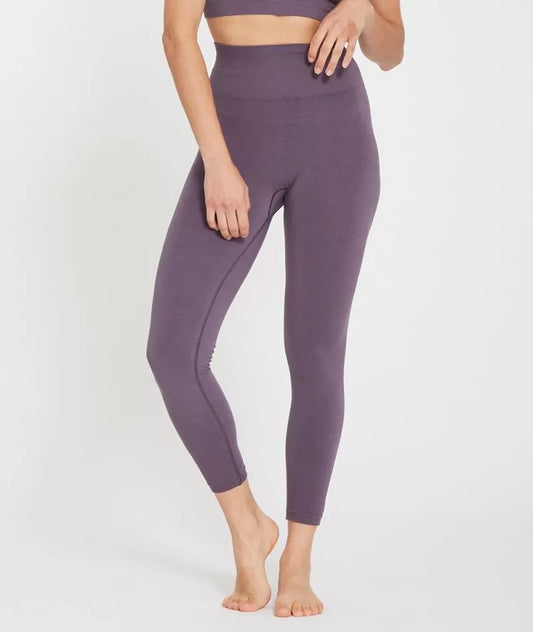 Leggings da yoga in bambù colore viola