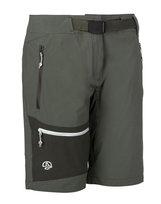 Pantaloncini Donna da trekking colore Verde scuro