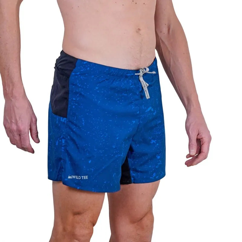 Pantaloncini blu da Trail running leggeri