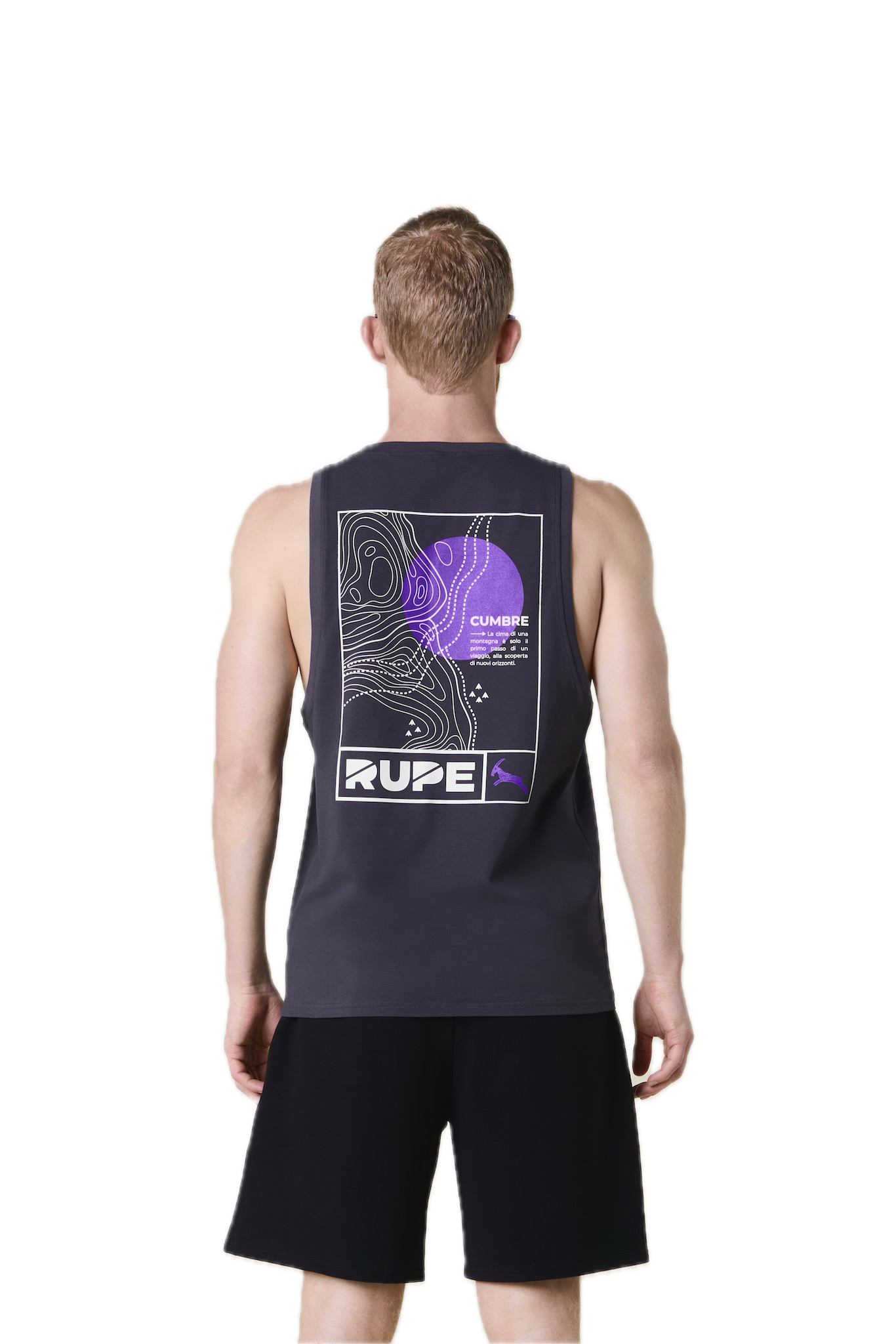 Canottiera Anthracite Purple Uomo - Rupe Clothing