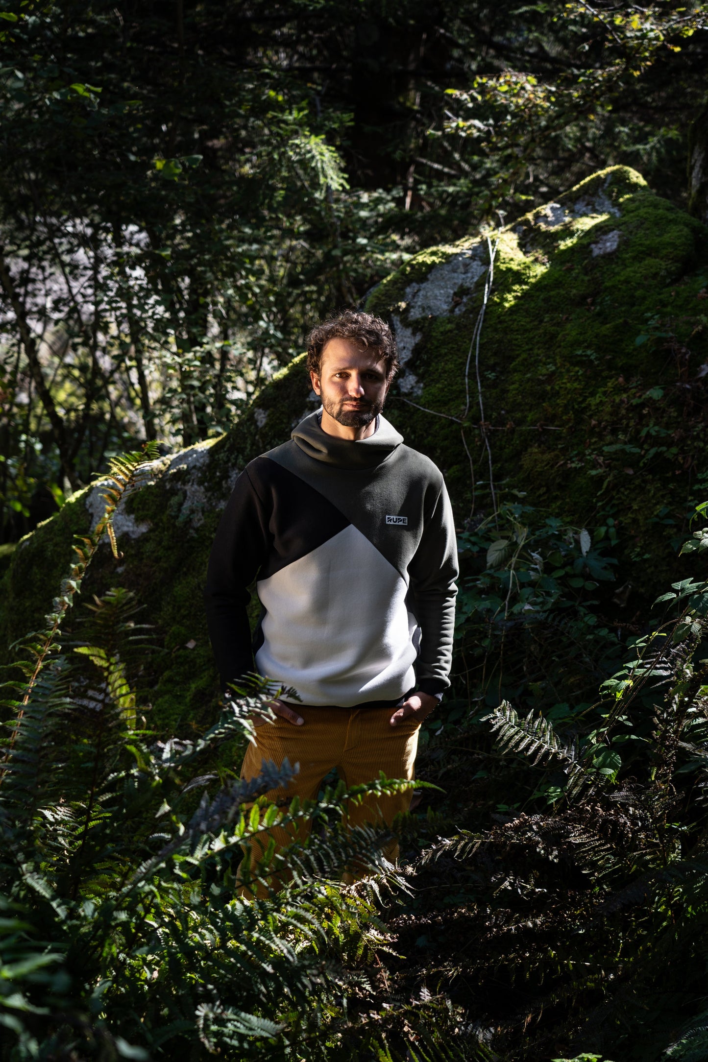 Felpa tre colori con Cappuccio - Unisex - Tuareg