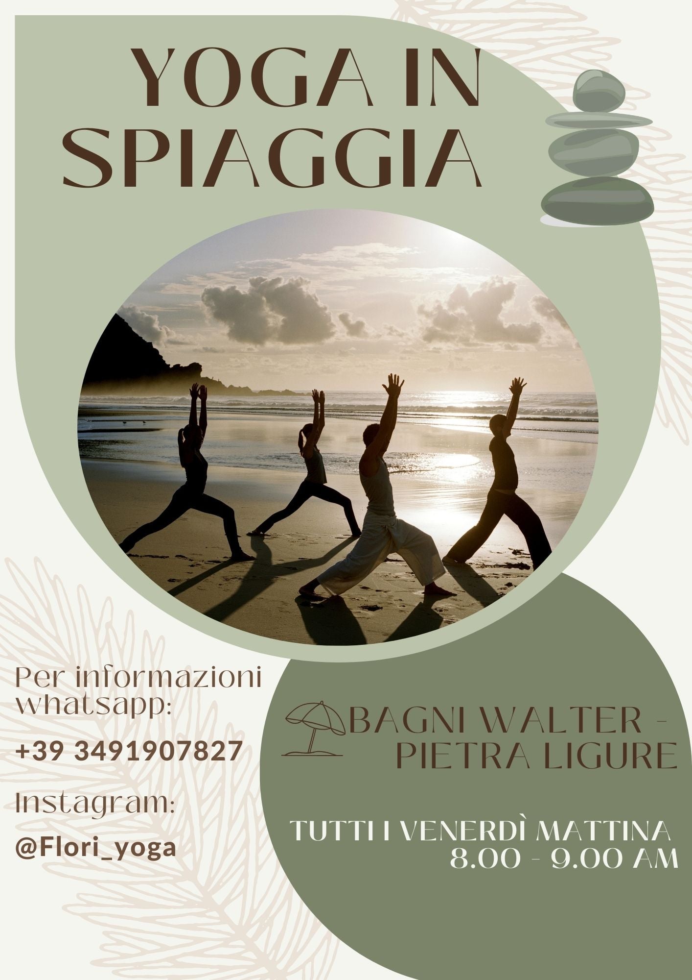 Yoga on the beach Pietra Ligure