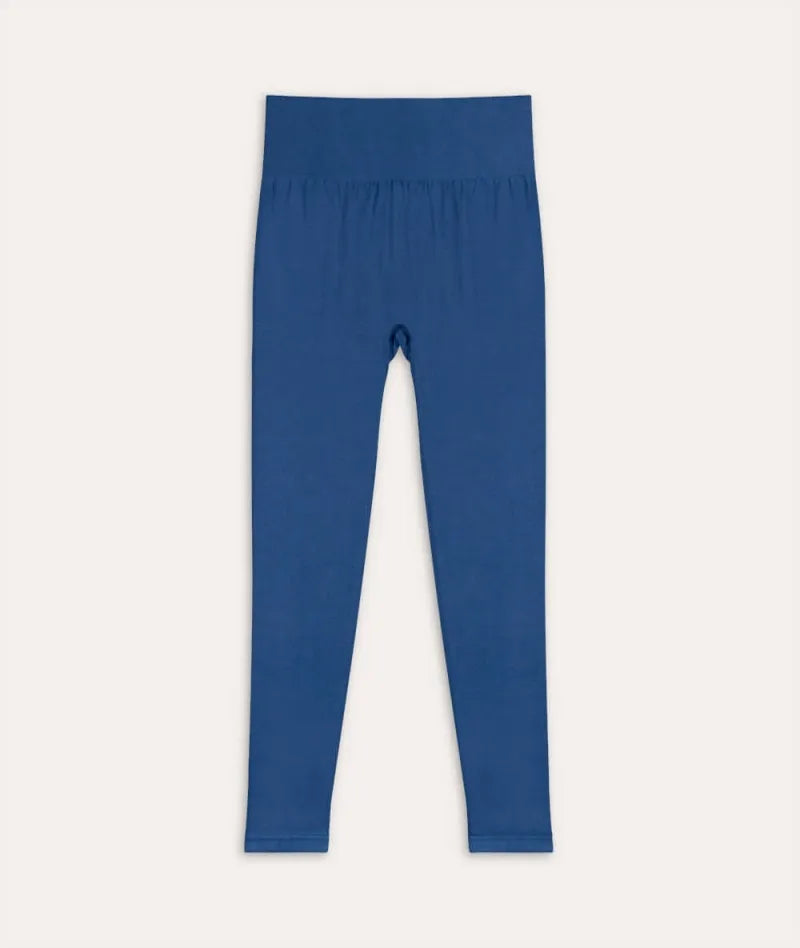 Leggings in bambù colore blu