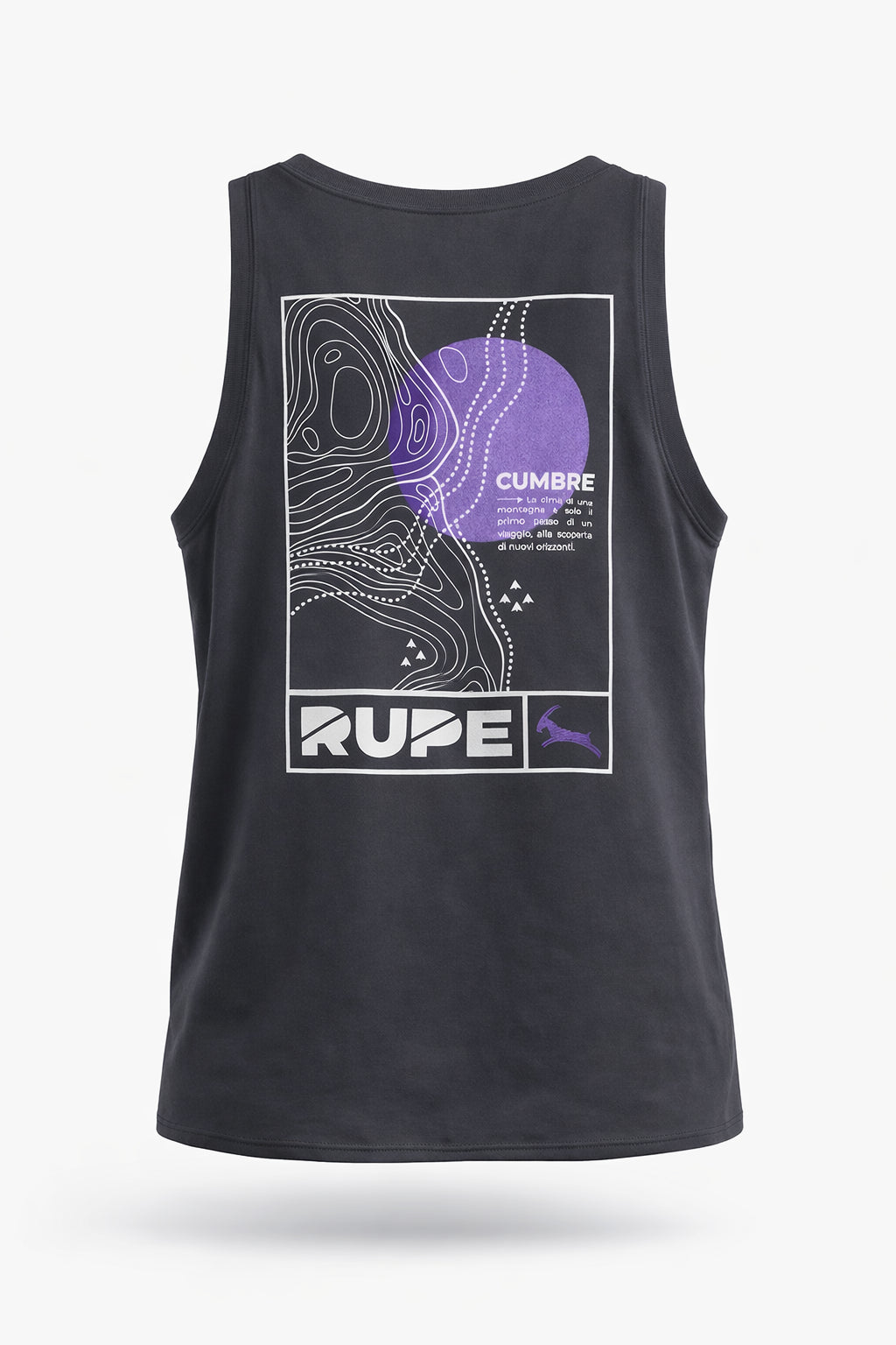 Canottiera Anthracite Purple Uomo - Rupe Clothing