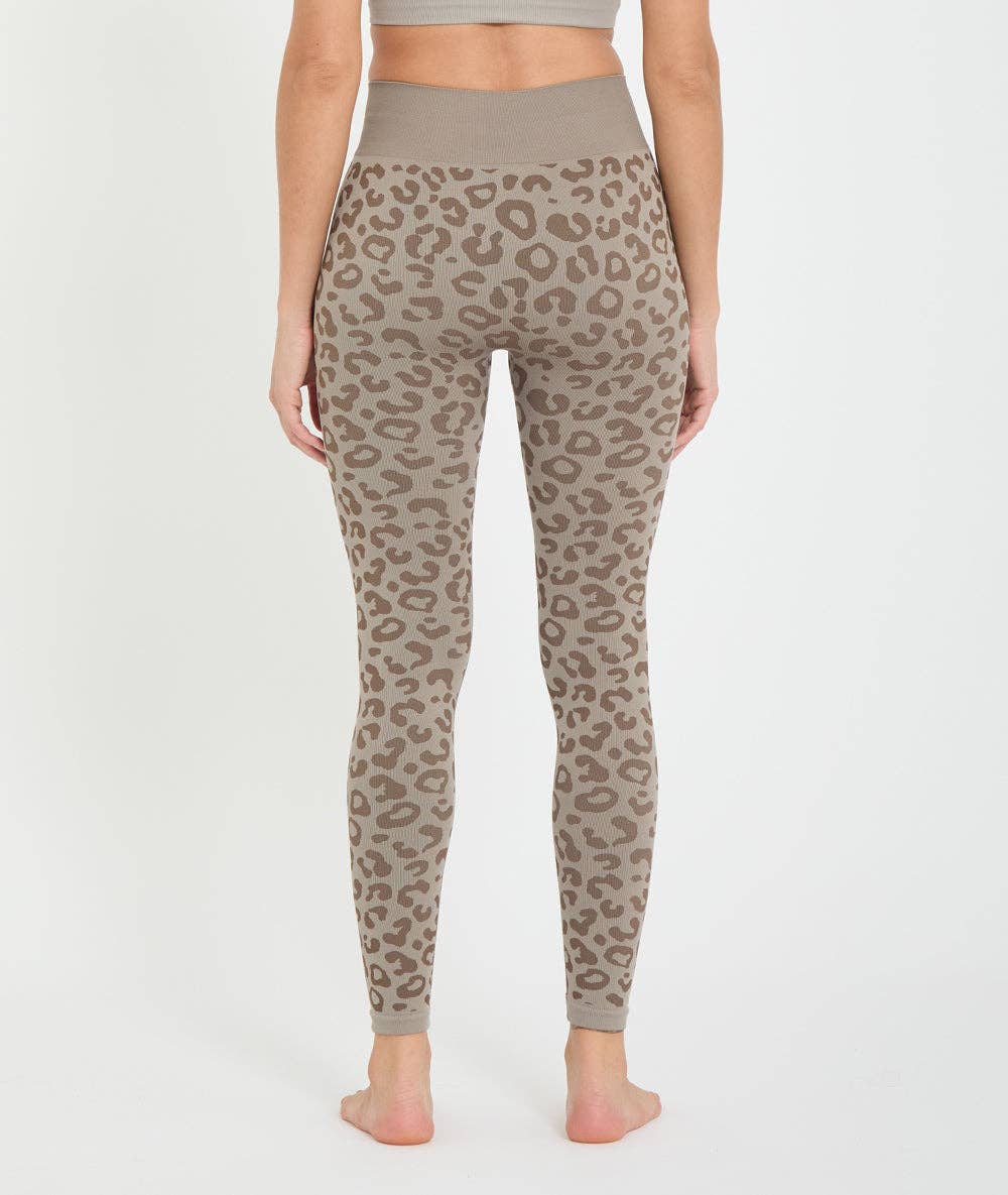 BIDAIA - Leggings da yoga con motivo leopardato