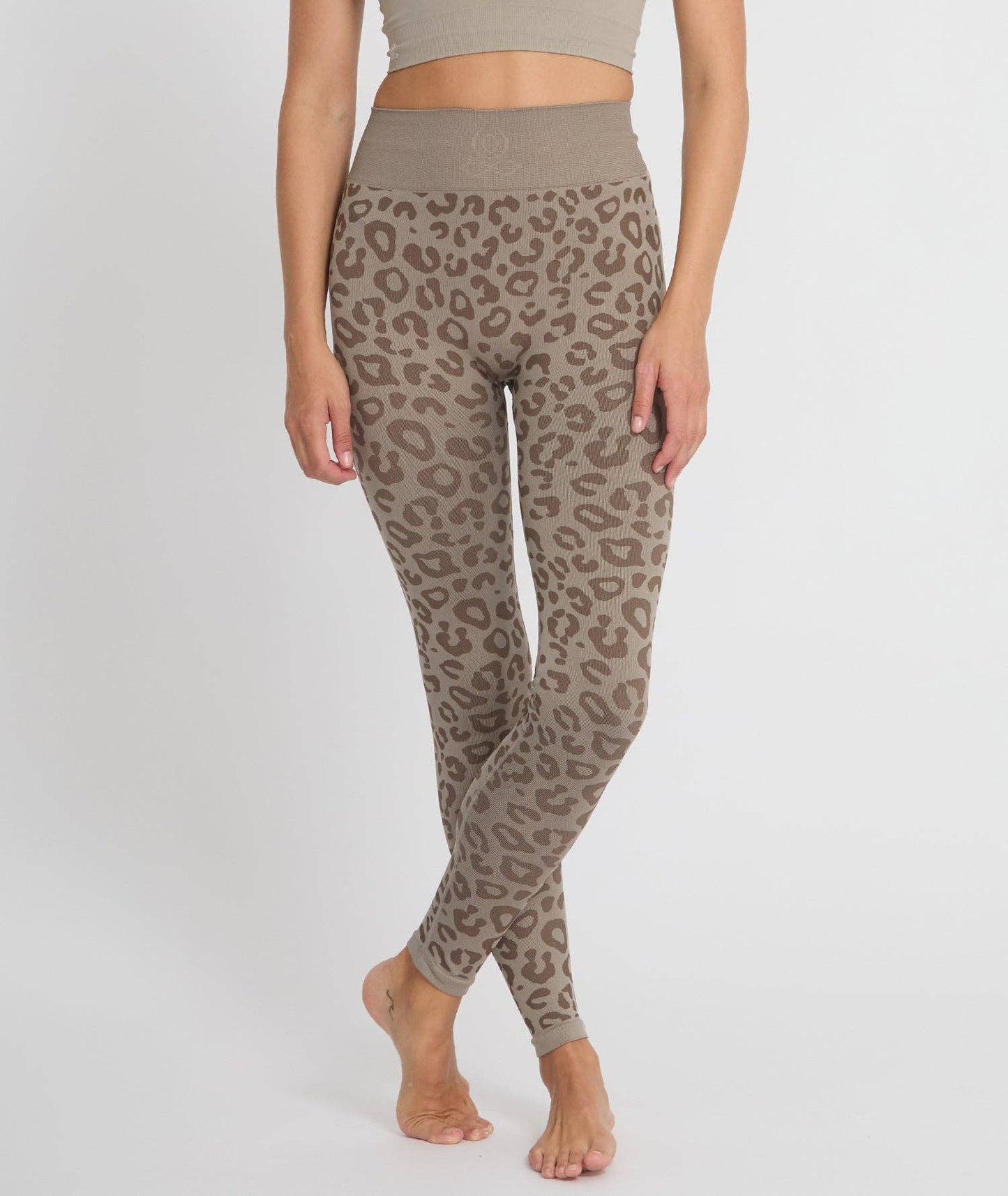 BIDAIA - Leggings da yoga con motivo leopardato