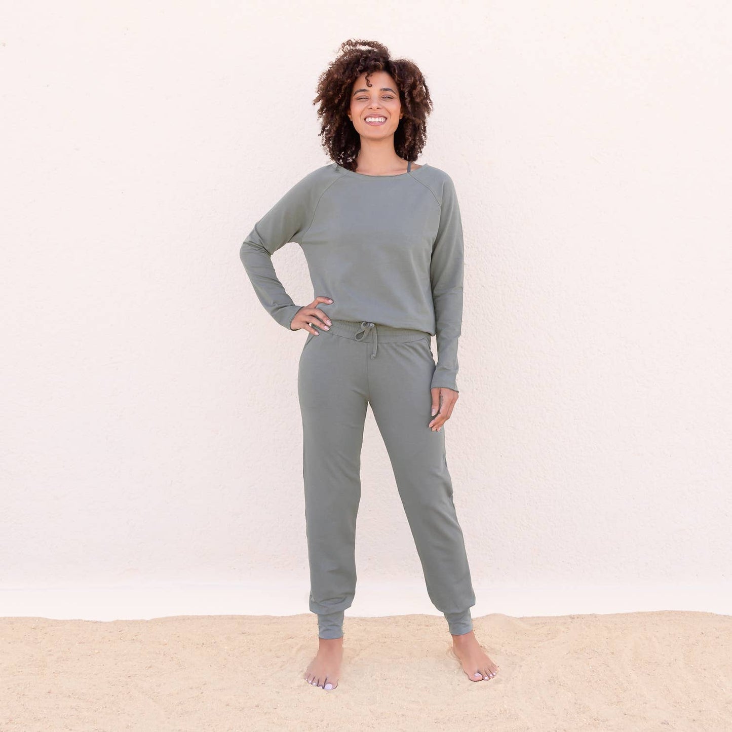 Pantaloni jogger Mandy per yoga e tempo libero con tasche laterali - Jaya