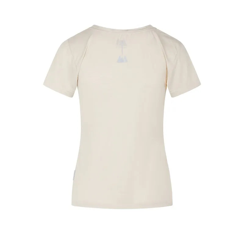 Retro della maglietta tecnica road beige di wildtee