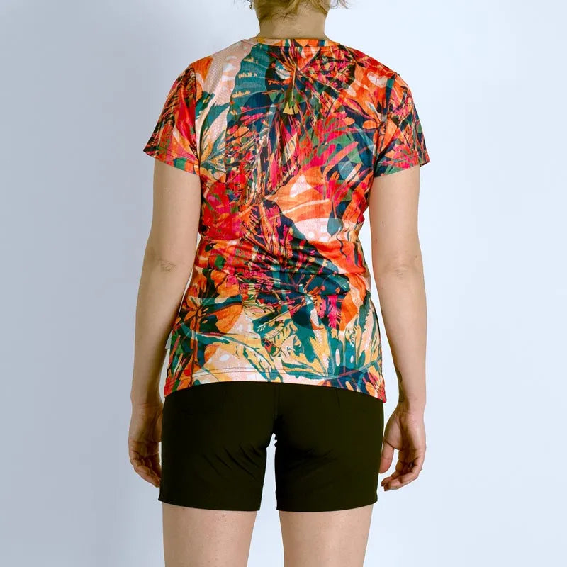 Retro maglietta running donna caribbean Wildtee